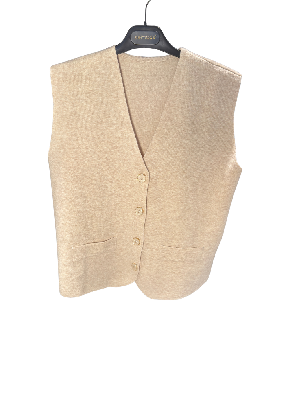 Conjunto 3 Peças Bege – Casaco, Colete e Calças