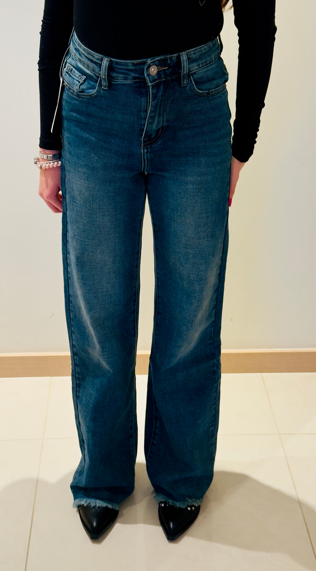 Calças Jeans wide leg