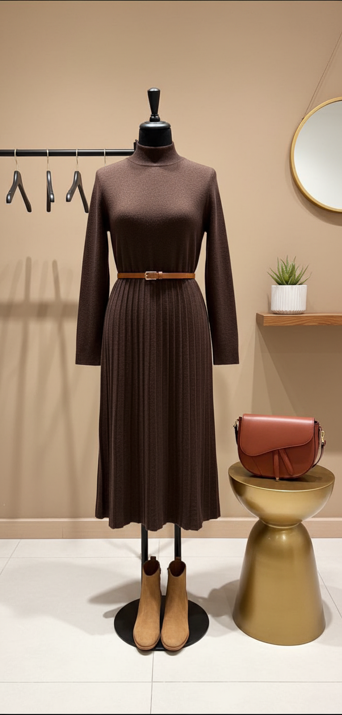 Vestido de Malha  — Elegante & Confortável